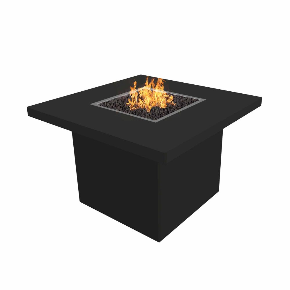 The Outdoors Plus OPT-BELSS36-LP Bella 36" Stainless Steel Fire Table - Match Lit - Liquid Propane